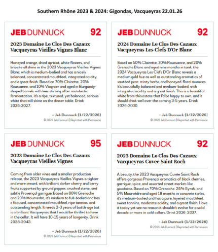 Jeb Dunnuck Southern Rhône 2023 & 2024